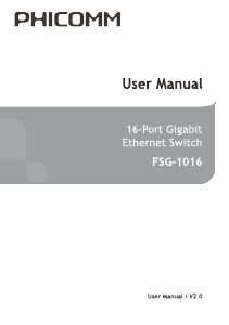 Handleiding Phicomm FSG-1016 Switch