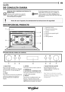 Manual de uso Whirlpool AMW 805/IX Microondas