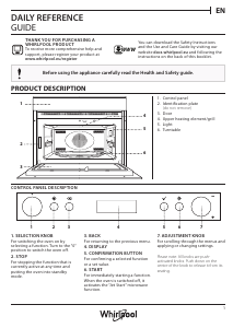 Manual Whirlpool AMW 805/IX Microwave