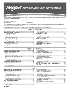 Manual de uso Whirlpool WRB329RFBM Frigorífico combinado