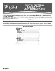 Mode d’emploi Whirlpool WOD51ES4ES Four