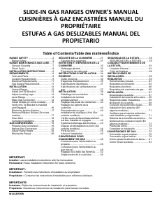 Manual Whirlpool WEGA25H0HZ Range