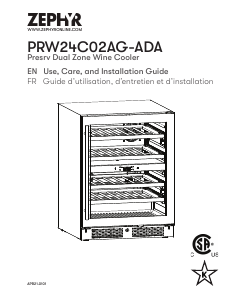 Manual Zephyr PRW24C02AG-ADA Wine Cabinet