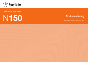 Bruksanvisning Belkin N150 Router