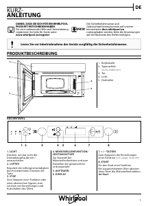 Bedienungsanleitung Whirlpool AVM 970/IX Mikrowelle