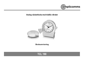 Bruksanvisning Amplicomms TCL 190 Klockradio