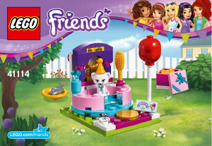 Manual de uso Lego set 41114 Friends Fiesta de moda