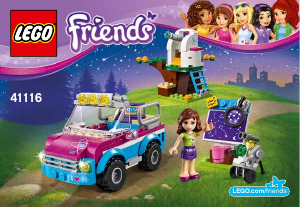 Mode d’emploi Lego set 41116 Friends La voiture d'exploration d'Olivia