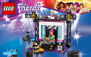 Manual Lego set 41117 Friends Pop star TV studio