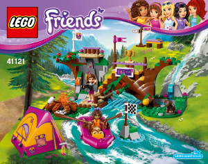 Manuál Lego set 41121 Friends Dobrodružný tábor - jízda na divoké vodě