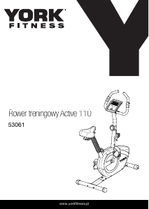 Instrukcja York Fitness C110 Active Rower treningowy