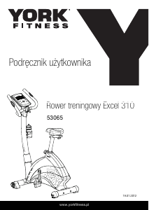 Instrukcja York Fitness C310 Excel Rower treningowy