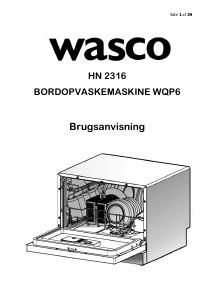 Brugsanvisning Wasco HN 2316 (WQP6) Opvaskemaskine