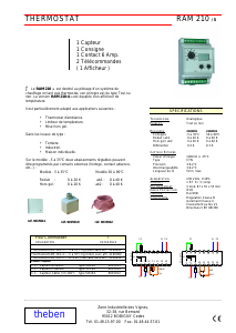 Mode d’emploi Theben RAMSES 210 Thermostat