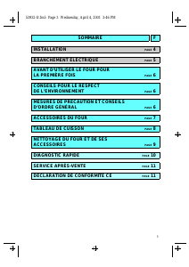 Mode d’emploi Whirlpool AKP 532 IX Four