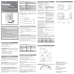 Mode d’emploi Theben RAMSES 751 Thermostat