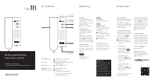 Handleiding TCS ISH3230 Intercomsysteem