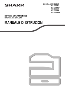 Manuale Sharp MX-C250FE Stampante multifunzione