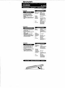 Mode d’emploi Sharp EL-334F Calculatrice