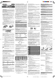 Manual de uso Sharp EL-509VH Calculadora