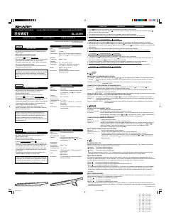 Manual Sharp EL-2139H Calculator