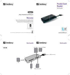 Руководство Sandberg 133-68 Pocket Кардридер