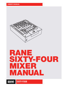 Manual Rane Sixty-Four Mixing Console