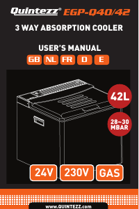 Handleiding Quintezz EGP-Q40 Koelbox