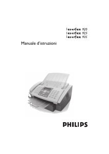 Manuale Philips Laserfax 925 Fax
