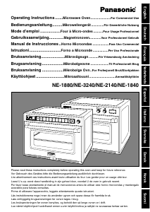 Brugsanvisning Panasonic NE-1840 Mikroovn