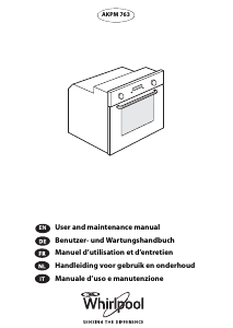 Manual Whirlpool AKPM 763/IX Oven