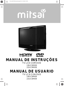 Manual Mitsai 19UCBM09 Televisor LCD