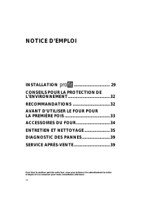 Mode d’emploi Whirlpool AKZ 179/WH Four