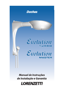 Manual Lorenzetti Evolution Master Cabeça de chuveiro