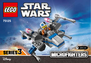 Bruksanvisning Lego set 75125 Star Wars Resistance X-Wing fighter