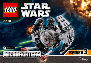 Bruksanvisning Lego set 75128 Star Wars TIE advanced prototype
