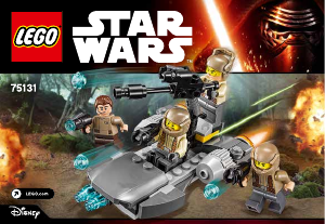 Manuál Lego set 75131 Star Wars Bitevní balíček Odporu