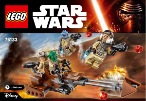 Bruksanvisning Lego set 75133 Star Wars Rebel alliance battle pack