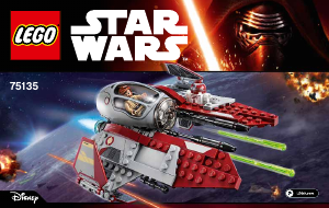 Manual Lego set 75135 Star Wars Obi-Wans jedi interceptor