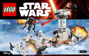 Manual de uso Lego set 75138 Star Wars Hoth attack