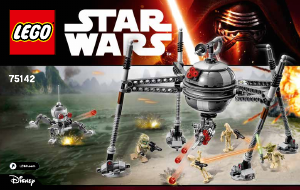 Manuale Lego set 75142 Star Wars Homing spider droid