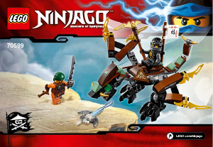 Manual Lego set 70599 Ninjago Coles dragon