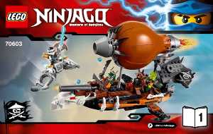 Manual de uso Lego set 70603 Ninjago Zepelín de asalto