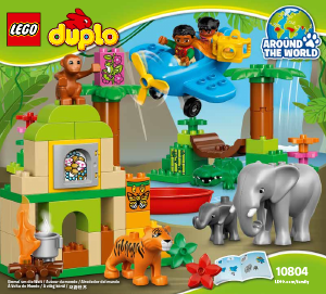 Manual Lego set 10804 Duplo Selva
