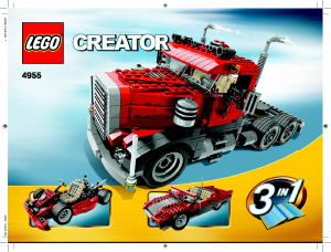 Käyttöohje Lego set 4955 Creator Vetoauto