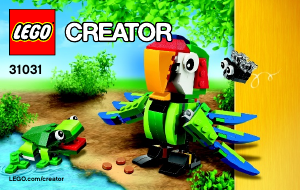 Manual Lego set 31031 Creator Rainforest animals