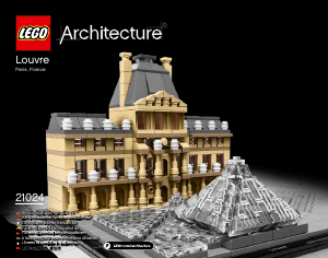 Manual de uso Lego set 21024 Architecture Museo Louvre