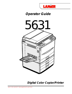 Handleiding Lanier 5631 Multifunctional printer