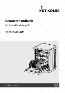 Bedienungsanleitung KKT Kolbe GS6012ED Geschirrspüler