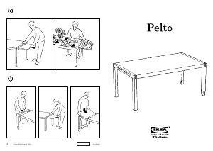 Käyttöohje IKEA PELTO Ruokapöytä